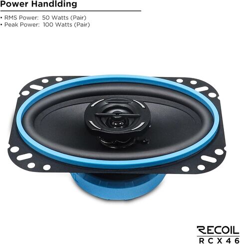 RECOIL RCX46 Echo Series 4X6-Inch Car Audio Coaxial Speaker System in Saudi Arabia
