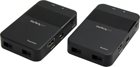 StarTech.com HDMI Over Wireless Extender - Wireless HDMI Video - 65 ft (20 m) - 1080p (ST121WHDS), Black in Saudi Arabia
