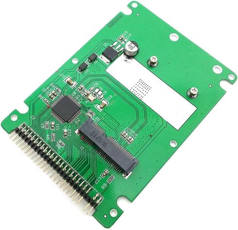 Cablecc Low Profile Half-Heigh mSATA SSD to 2.5 inch IDE 44pin Hard Disk Case Enclosure for Notebook Laptop in Saudi Arabia