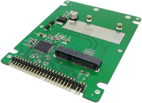 Cablecc Low Profile Half-Heigh mSATA SSD to 2.5 inch IDE 44pin Hard Disk Case Enclosure for Notebook Laptop in Saudi Arabia