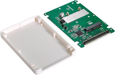 Cablecc Low Profile Half-Heigh mSATA SSD to 2.5 inch IDE 44pin Hard Disk Case Enclosure for Notebook Laptop in Saudi Arabia