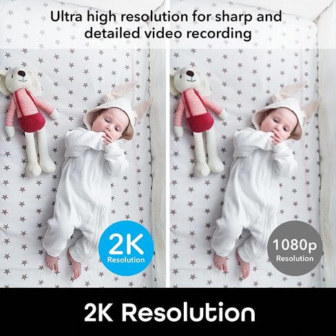 Geeni Insight Smart Security Camera for Home - 2K Quad HD, Wi-Fi, Motion Detection, Night Vision, Two-Way Audio - Baby Monitor, Cloud & SD Card Storage, Compatible with Alexa & Google Home in Kuwait