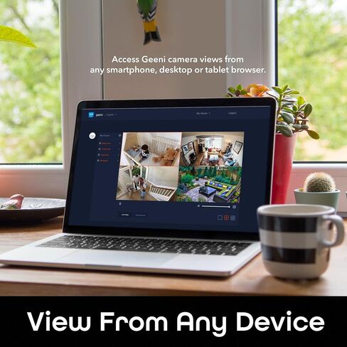 Geeni Insight Smart Security Camera for Home - 2K Quad HD, Wi-Fi, Motion Detection, Night Vision, Two-Way Audio - Baby Monitor, Cloud & SD Card Storage, Compatible with Alexa & Google Home in Kuwait