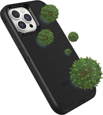 OtterBox Defender Series Rugged Case for iPhone 13 PRO (NOT 13/13 Mini/13 Pro Max) Case Only - Non-Retail Packaging - with Microbial Defense (Black) in Kuwait
