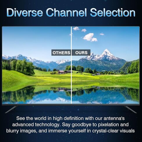 Amplified HD TV Antenna 350 Mile Digital Indoor & Outdoor, Smart TV Antenna with Signal Booster Switch Support Universal Home&RV,17 ft Coax Cable - Perfect for 4K 1080p Smart TVs N' Old TVs(Gold) in Kuwait