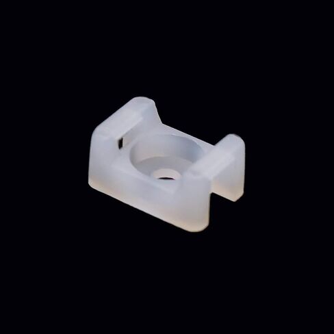 (100 Of Pack) Black 4.5mm Cable Tie Mount Base Saddle Type Mount Screw Wire Bundle Base Holder Width Cable Large Size 0.6 inch in Saudi Arabia