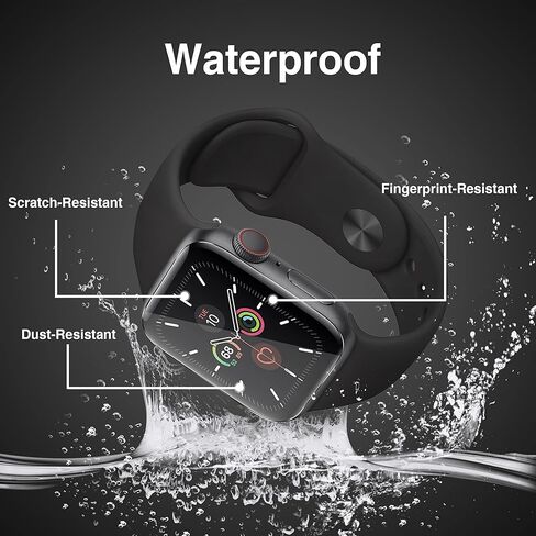 6 Pack Screen Protector for Apple Watch 38mm Series 1, Series 2, Series 3,Cases Friendly, Bubble-Free, Anti-Scratch,Flexible TPU Clear Film in Kuwait