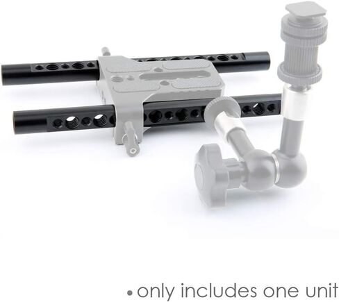 NICEYRIG 7.7 Inch 15mm Cheese Rod for DSLR Camera Cage Rig System - 074 | with 1/4 3/8 Locating Holes in Saudi Arabia