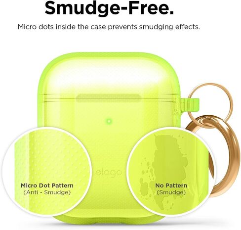 حافظة Elago Clear Airpods مع سلسلة مفاتيح مصممة لأجهزة Apple Airpods 1 & 2 (أزرق مائي) in Saudi Arabia