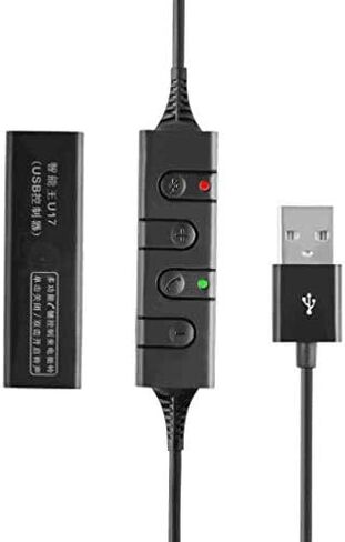 سماعة رأس USB مع ميكروفون مزدوج الجانب للأعمال سكايب سكايب من هوم كول سنتر مكتب مؤتمرات الفيديو كمبيوتر محمول بي سي وهواتف هواتف هواتف خلوية وسماعات رأس بخاصية إلغاء الضوضاء in Kuwait