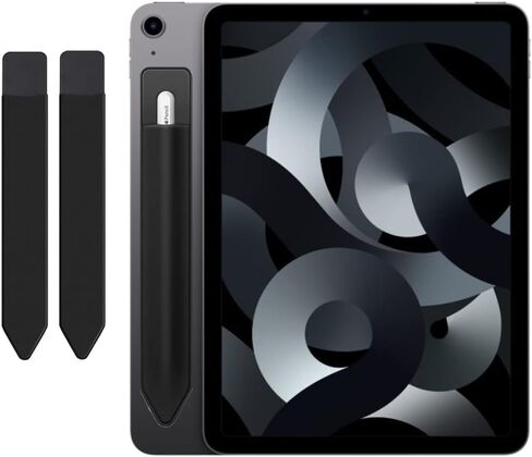 حامل قلم لاصق متوافق مع قلم Apple (الجيل الأول والثاني)، جراب مرن لحماية قلم القلم من الضياع، جراب جلدي متصل بالكمبيوتر اللوحي مثل iPad Air/Pro، قطعتان in Kuwait