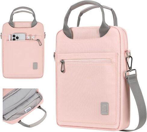 حقيبة حمل للكمبيوتر اللوحي مقاس 9-11 بوصة من Dadanism لجهاز iPad Pro 11 2022-2018، iPad Air 5th/4th 10.9، iPad 10.2 9th/8th/7th، iPad 10th Gen 10.9، Galaxy Tab A8/S8/S6 Lite، مع حزام كتف وحزام كتف جيوب، وردي in Kuwait