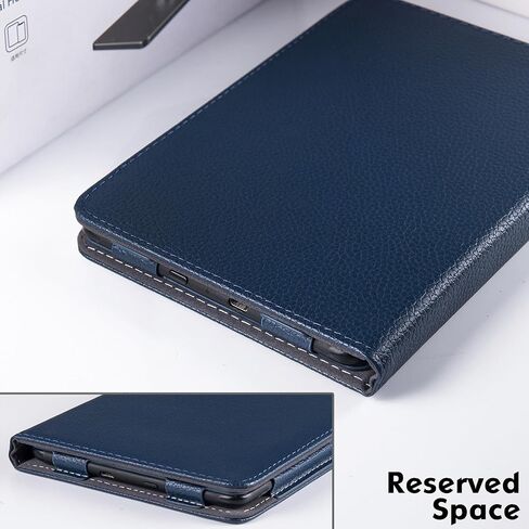 Stand Case for 6" Kindle Paperwhite (5th/6th/7th/10th Generation,2012-2018 Release) - PU Leather Book Folio Sleeve Cover with Two Hand Straps and Auto Sleep/Wake (Dark Blue) in Kuwait