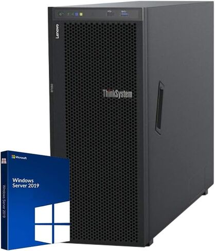 حزمة خادم Lenovo Think System ST550 Tower Server مع 2 x Intel Xeon Silver 4210، وذاكرة DDR4 سعة 64 جيجابايت، ومحرك أقراص SSD سعة 1 تيرابايت، ومحرك أقراص ثابتة سعة 12 تيرابايت، وبطاقة RAID، ورسومات Matrox G200، ونظام التشغيل Windows Server 2016 in Kuwait