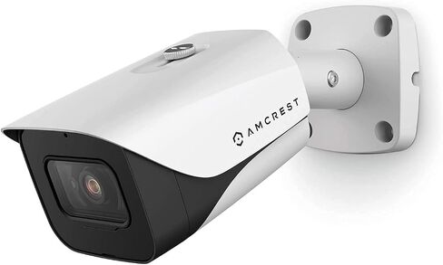 كاميرا أمان خارجية تناظرية 4K من Amcrest، رصاصة 4K (8 ميجابكسل) @15 إطارًا في الثانية، CCTV-Coax-BNC، رؤية ليلية 130 قدمًا، معدن IP67، زاوية 110 درجة، ميكروفون، أسود (ليست كاميرا IP) (يتطلب DVR، غير متضمن) (AMC4KBC28) -ب) in Kuwait