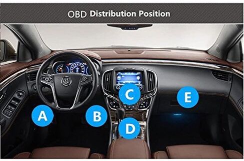رير ماستر كيبل طاقة او بي دي عالمي لكاميرا داش، مراقبة 24 ساعة / وضع ايه سي سي مع زر التبديل (منفذ USB-C) in Kuwait