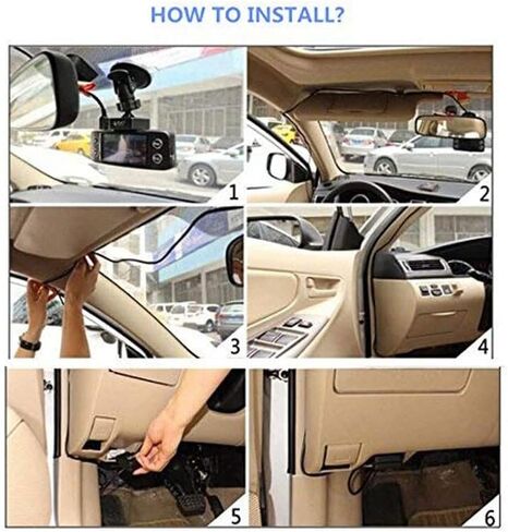 رير ماستر كيبل طاقة او بي دي عالمي لكاميرا داش، مراقبة 24 ساعة / وضع ايه سي سي مع زر التبديل (منفذ USB-C) in Kuwait