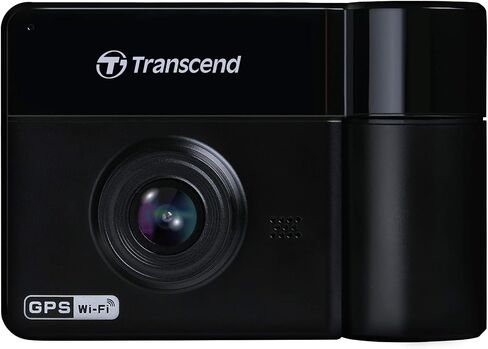 Transcend DrivePro 550 Dual Lens Dash Camera Dashcam TS-DP550B-64G, Black & Suction Mount for DrivePro Car Video Recorder (TS-DPM1) in Kuwait