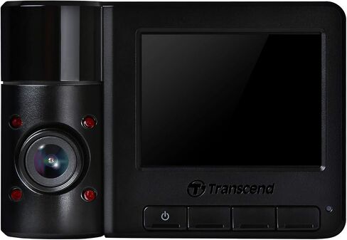 Transcend DrivePro 550 Dual Lens Dash Camera Dashcam TS-DP550B-64G, Black & Suction Mount for DrivePro Car Video Recorder (TS-DPM1) in Kuwait