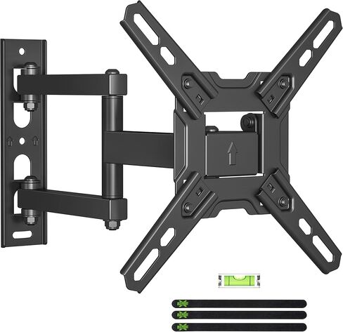 USX MOUNT Full Motion TV Wall Mount for Most 13-42 inch TV Monitor, Wall Mount TV Monitor Bracket with Articulating Swivel Tilt Extension, Hold TV up to 55lbs, Max VESA 200x200mm in Kuwait