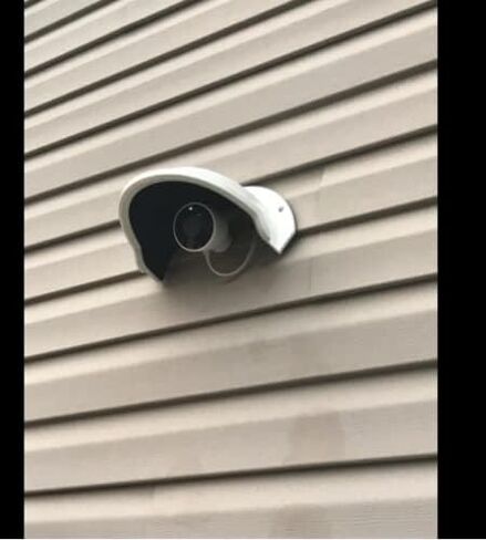 SDS DS-1250ZJ Universal Sun Rain Shade Camera Cover Shield Cover Shield for Nest/Ring/Arlo/Dome/Bullet Outdoor Camera (1 Pack, White) in Kuwait