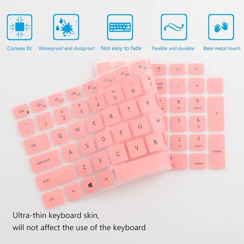 Keyboard Cover for 15.6 Inch Dell Latitude 3540 3550 5520 5521 5530 5531 5540 5550, 15.6 Inch Dell Precision 3560 3561 3570 3571 3580 3581 3590 3591 Laptop US Protective Keyboard Skin-Colorful in Kuwait