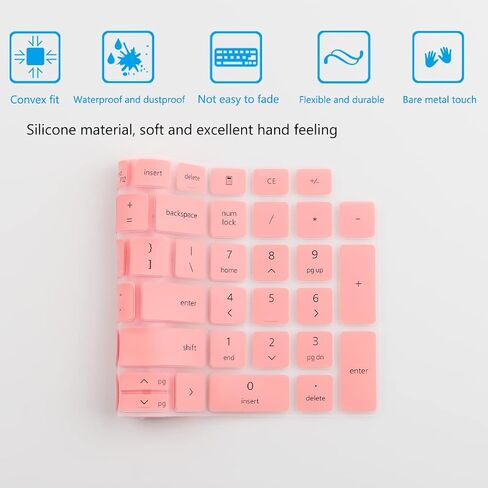 Keyboard Cover for 15.6 Inch Dell Latitude 3540 3550 5520 5521 5530 5531 5540 5550, 15.6 Inch Dell Precision 3560 3561 3570 3571 3580 3581 3590 3591 Laptop US Protective Keyboard Skin-Colorful in Kuwait