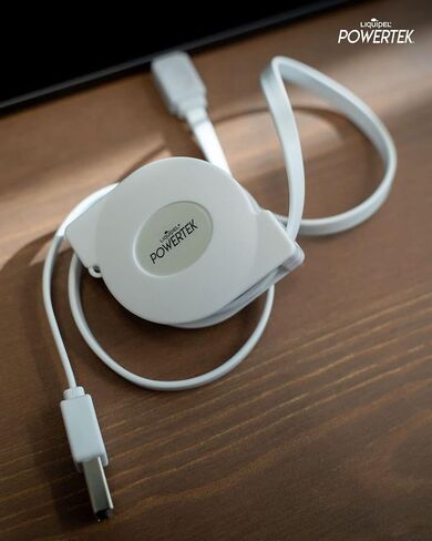 شاحن LIQUIPEL Powertek معتمد من MFi قابل للسحب متوافق مع Apple iPhone وiPad وكابل 3 أقدام وسلك كابل Lightning إلى USB وكابل Lightning للشحن السريع (وردي) in Kuwait