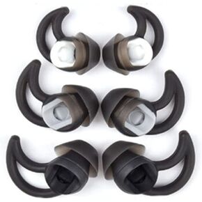 2 Pairs M Replacement Silicone in Ear Earbud Tips Set Earphone for Bo-se QC20 QC20i SoundSport SIE2i IE2 IE3 Black in Kuwait