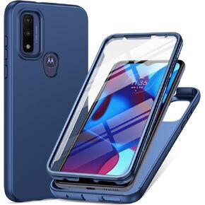 PUJUE for Motorola Moto-G Pure Phone Case: G Play 2023 | G Power 2022 Silicone Matte Case 360 Full Protection - Rugged Bumper Sturdy Shockproof Drop Protective TPU Cell Phone Cover Woman Men (Black) in Saudi Arabia