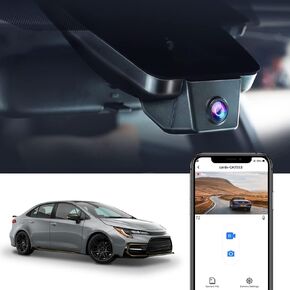 Fitcamx 4K Dash Cam Suitable for Toyota Corolla LE L XLE XSE SE 2020 2021 2022 Hybrid & Hatchback 2019-2022 (E210/Gen12), OEM Look, 2160P UHD Video WiFi, G-Sensor Loop Recording, Plug&Play, 64GB Card in Kuwait