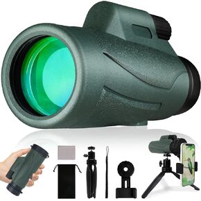Monocular Telescope for Smartphone, TOTACLEA Zoom Monoculars Adults Monocular Scope for Bird Watching Hunting and Hiking Travel Camping with Upgraded Smartphone Holder and Metal Tripod in Kuwait