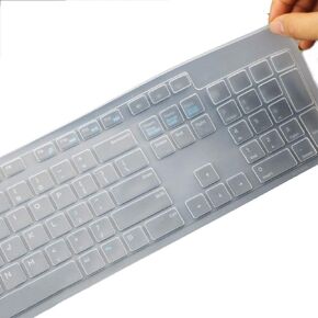 Keyboard Cover Compatible with Dell Inspiron 27 7000 7700 7790, Dell Inspiron 24 5000 5400 5490 All-in-One Desktop Keyboard, Dell KM636 Wireless Keyboard & Dell KB216 Wired Keyboard (Black)