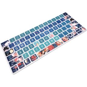 غطاء لوحة المفاتيح لجهاز Apple Wireless iMac Magic Keyboard MLA22LL/ A (الموديل: A1644)، واقي جلد من السيليكون بنمط وتصميم حروف كبيرة، تصميم أمريكي، الفاوانيا in Kuwait