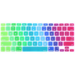 MOSISO Silicone Keyboard Cover Compatible with MacBook Air 13 inch A1466 A1369 2010-2017&Compatible with MacBook Pro 13/15 inch (with/Without Retina Display, 2015 or Older Version), Blue & Pink in Saudi Arabia