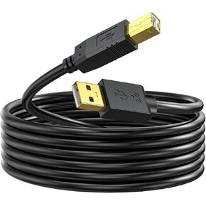 Printer Cable 20 Foot - USB A to USB B Printer Cable Compatible with HP, Canon, Brother, Samsung, Dell, Epson and More in Kuwait