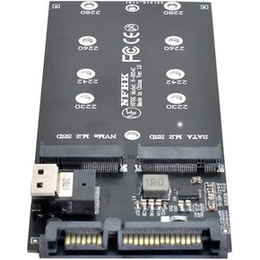 محول مجموعة chenyang M.2 NVME PCIE SSD إلى SFF-8654 وNGFF SATA SSD إلى SATA 2 في 1 للوحة الرئيسية (لا يعمل NVEM SSD إلى SATA)