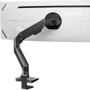 ذراع شاشة عالي التحمل، بدلة ذراع زنبركية غازية واحدة للشاشة فائقة العرض/منحنية/مسطحة، سعة وزن 34-49 بوصة تصل إلى 38 رطل، متوافقة مع Odyssey G9 (أبيض) in Kuwait