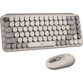 Logitech POP Keys Wireless Mechanical Keyboard with Emoji Keys - Cosmos | Customizable emoji keys, durable compact design, USB connectivity, multi-device, multi-OS compatible in Kuwait