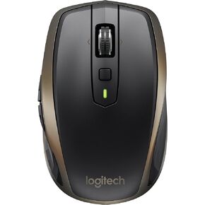 Logitech MX Anywhere 2 Wireless Mouse – Use On Any Surface, Hyper-Fast Scrolling, Rechargeable, for Apple Mac or Microsoft Windows Computers and laptops, Meteorite in Kuwait