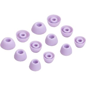 Replacement Earbuds Tips Silicone Eartips for Samsung Galaxy Buds 2 Pro Headphones Fit in Case Buds Tips,6 Pairs (Bora Purple)