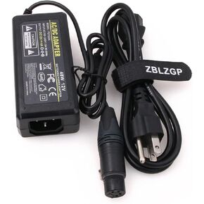 12V 3A AC DC Power Supply Adapter, XLR 4 Pin Female Connector, Replacement Power Charger Compatible with Sony PMW FS7 FS5, Zaxcom, Panasonic HPX 370 Camera in Saudi Arabia