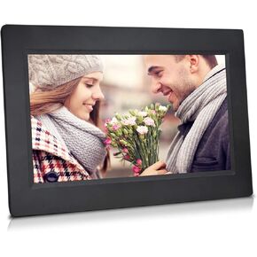 19" WiFi Cloud Frame with Remote Control, Simple Setup, Increased 20GB Free Cloud Storage, Music, Movie, Social Media, Wall mountable