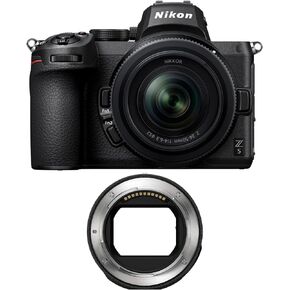 كاميرا Nikon Z5 بدون مرآة مع عدسة NIKKOR Z مقاس 24-50 مم وحزمة محول تركيب FTZ (عنصران) in Kuwait