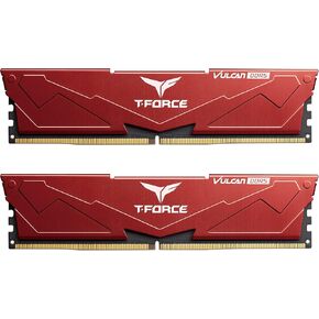 TEAMGROUP T-Force Vulcan DDR5 32GB (2x16GB) 6000MHz (PC5-48000) CL38 وحدة ذاكرة سطح المكتب رام (أسود) لمجموعة شرائح 600 700 XMP 3.0 جاهزة - FLBD532G6000HC38ADC01 in Kuwait
