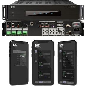 OSD Nero Max8: 4-Zone, 4-Source Amplifier 80W Power, Multi-Room Audio Control, App Integration for iOS & Android, Expand up to 12 Zones, Control4 Driver Support