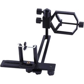 Bindpo Universal Cellphone Telescope Durable Adapter Mount,Metal C-Type Telescope Spotting Scope Adapter Cellphone Bracket,Support Eyepiece 62mm Diameter,for Telescope Microscope Camera Phone in Saudi Arabia