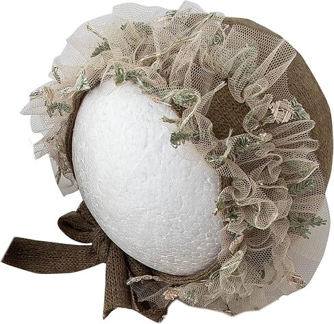 Zeroest Baby Photography Props Lace Hats Outfit Newborn Photo Shoot Outfits Infant Girl Photos Costume Set in Kuwait