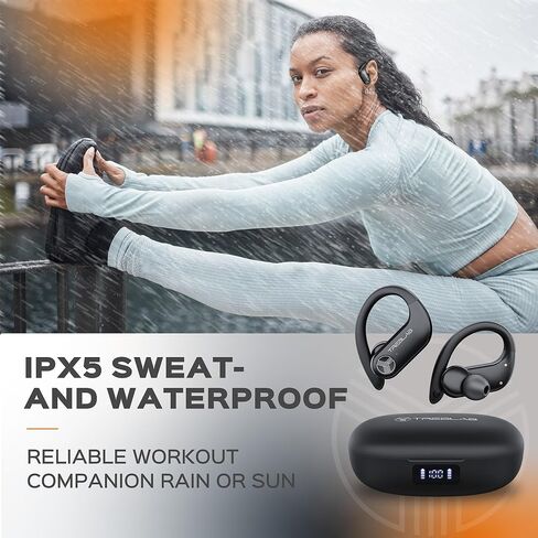 TREBLAB X3-Pro Earbuds Wireless Bluetooth, Earhook IPX5 12H Powerbank in Saudi Arabia