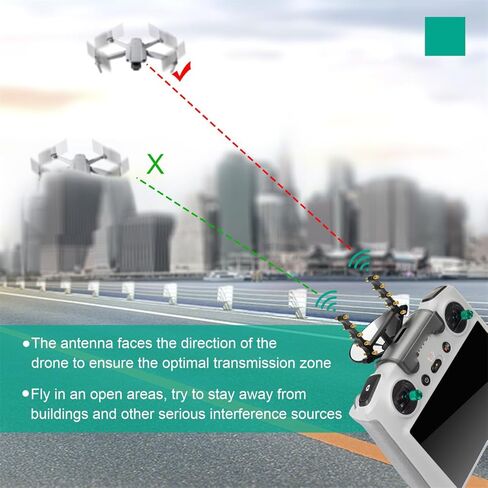 معزز إشارة جهاز التحكم عن بعد مضخم نطاق الهوائي لـ DJI Mavic Mini 3 / Mini 3 Pro RC Controller فقط in Kuwait